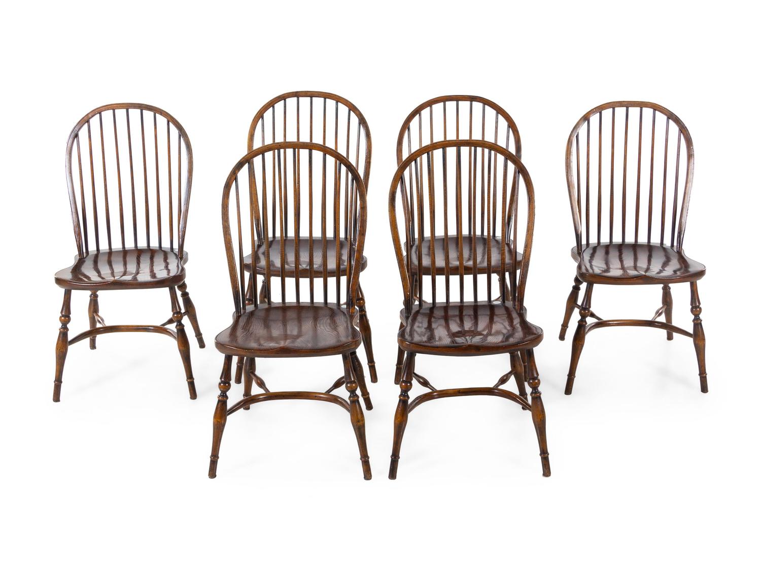 A Set of Six Windsor Side Chairs