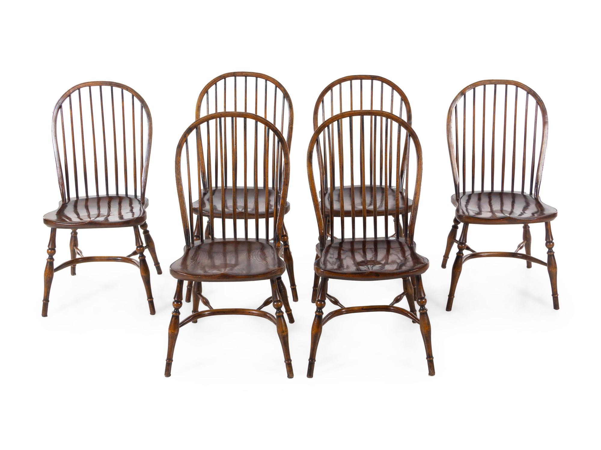 A Set of Six Windsor Side Chairs
