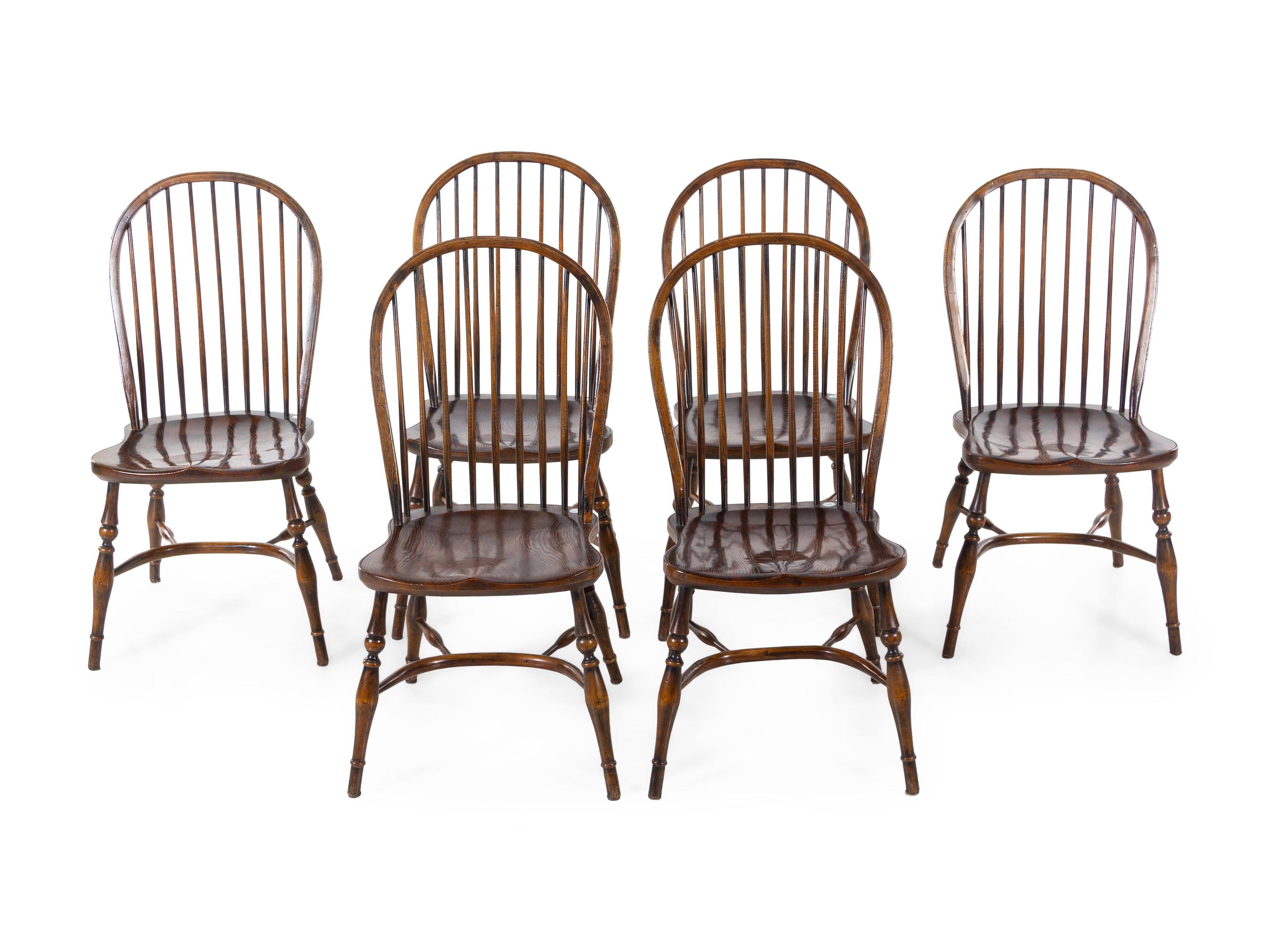 A Set of Six Windsor Side Chairs