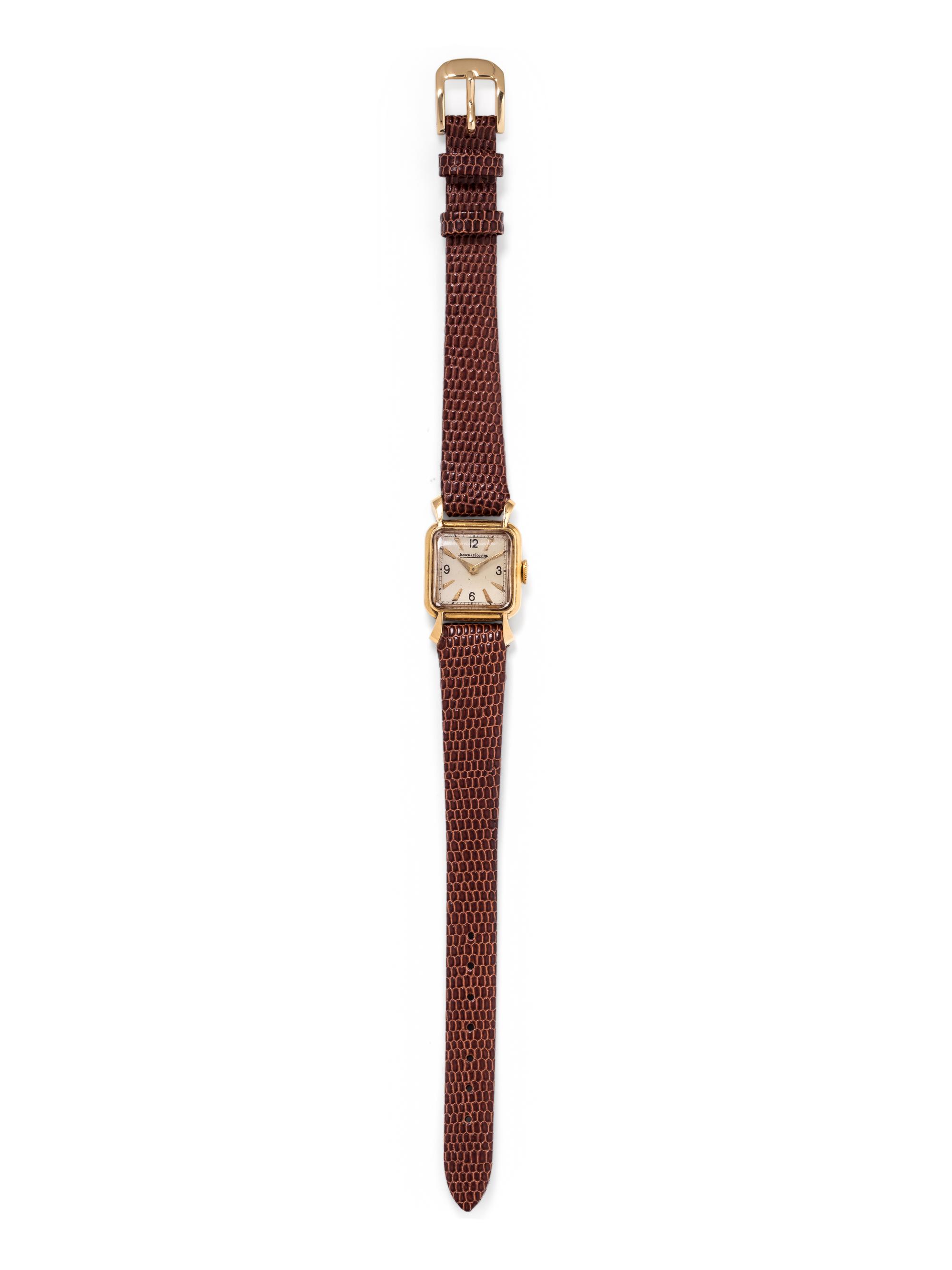 JAEGER-LeCOULTRE, 18K YELLOW GOLD WRISTWATCH