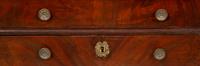 A Continental Diminutive Rosewood Marble-Top Chest of Drawers