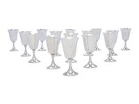 Fifteen American Silver Goblets