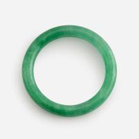 Two jadeite circular bangles 翡翠圆条镯一组两件