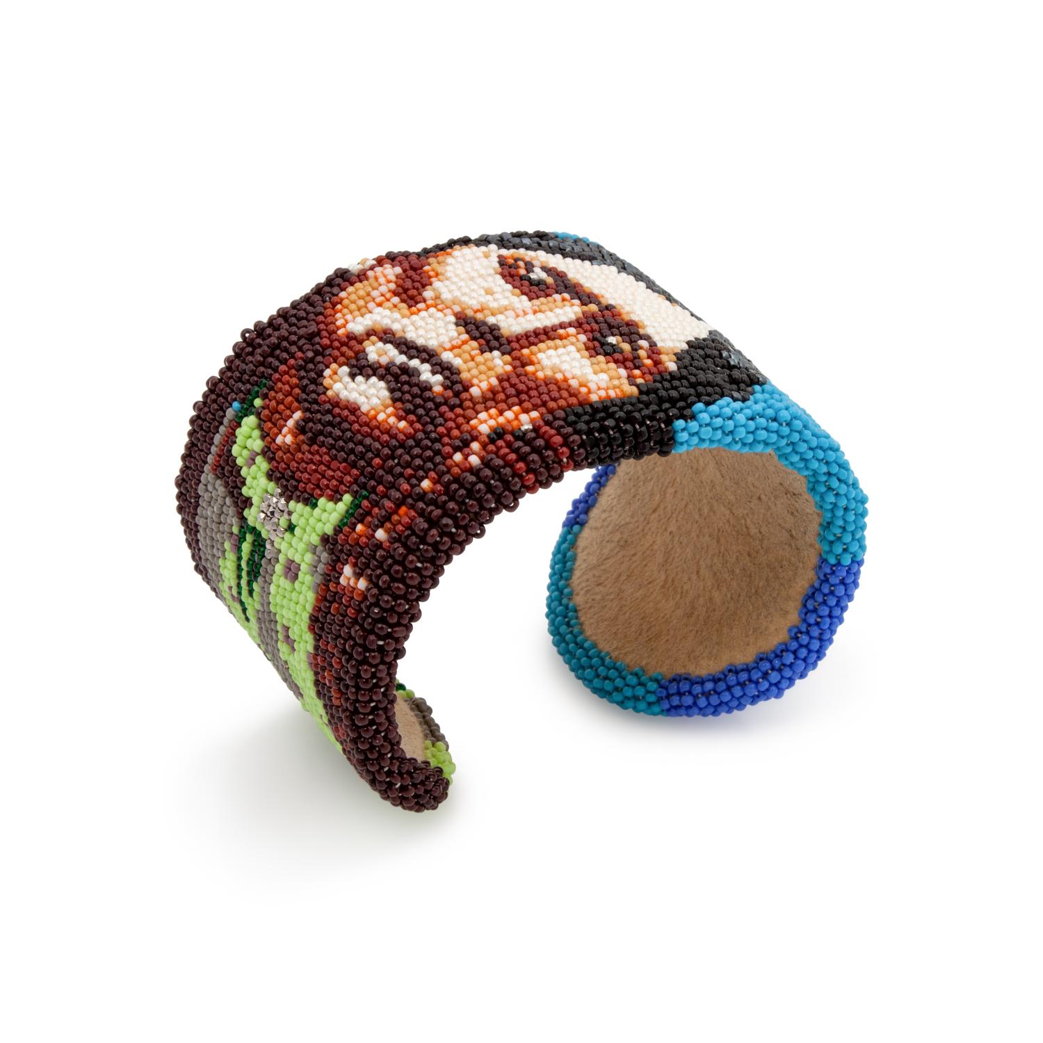 Beaded Cuff Bracelet of Quanah Parker Lot is located and will ship from Denver, Colorado.
