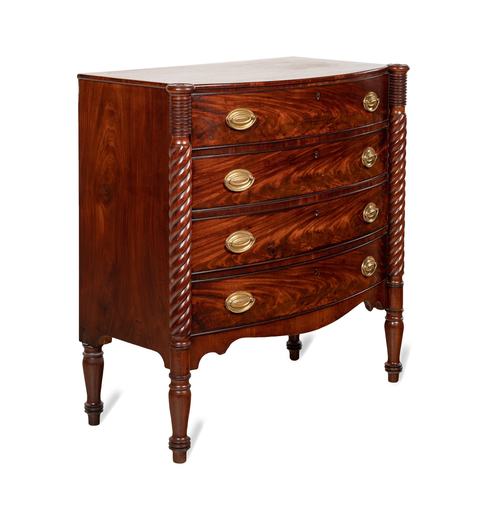 A Federal Mahogany Chest of Drawers