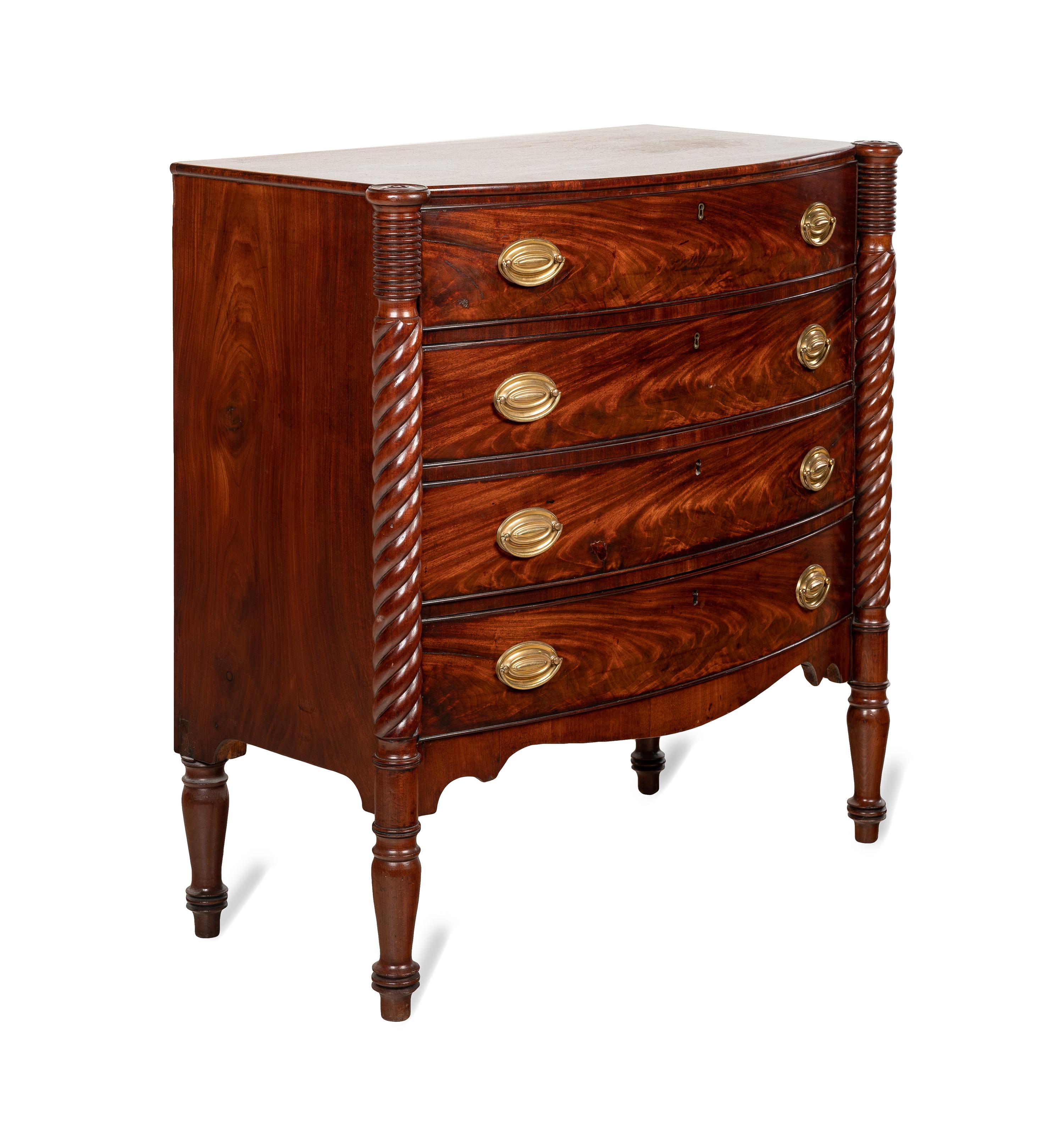 A Federal Mahogany Chest of Drawers