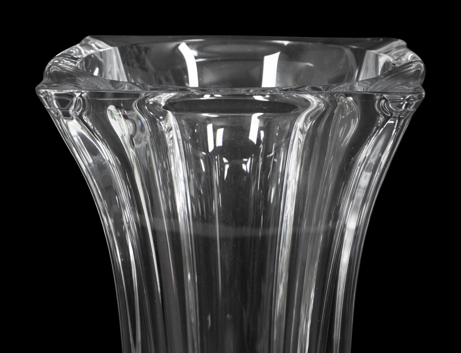 A Baccarat Campana Form Vase