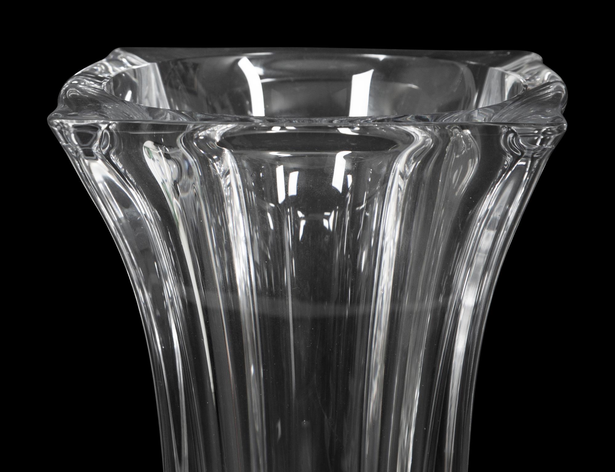 A Baccarat Campana Form Vase