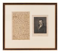 IRVING, Washington (1783-1859). Autograph manuscript fragment from Book XV, Chapter VII of A History of the Life and Voyages of Christopher Columbus , published New York, 1828.
