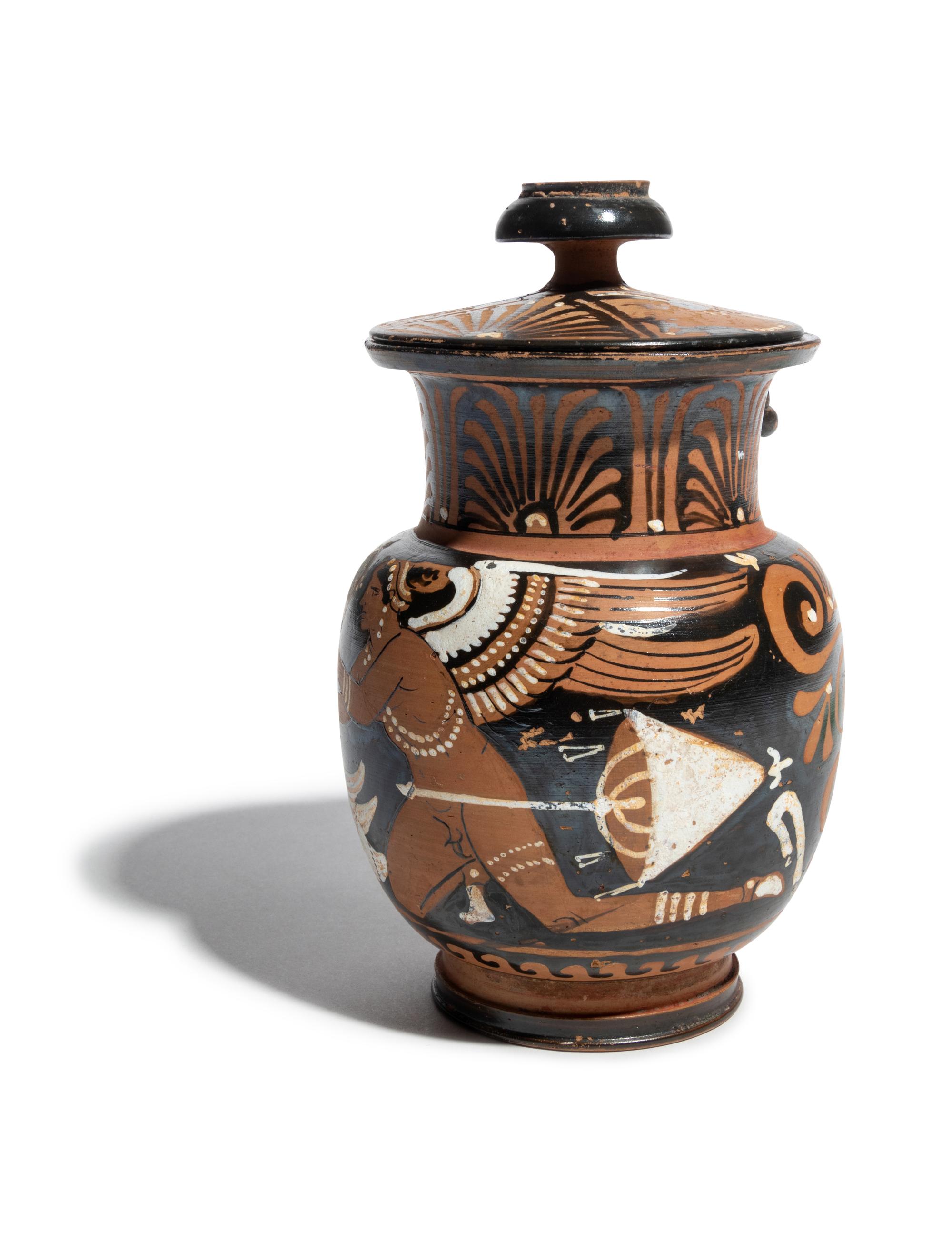An Apulian Red-Figured Lidded Mug