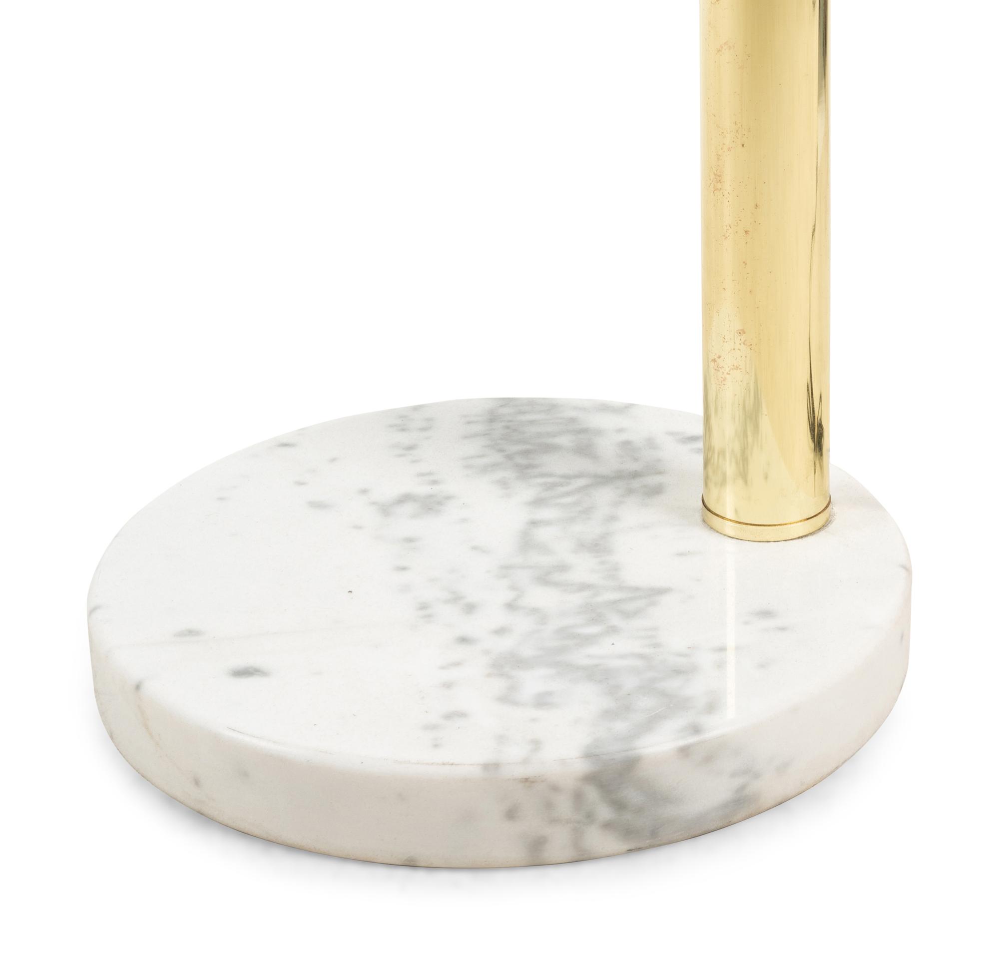 A Modernist Brass Five-Light Floor Lamp