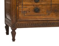 A Louis XVI Provincial Walnut Bureau Bookcase