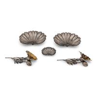 A Group of Five Buccellati Silver Table Articles