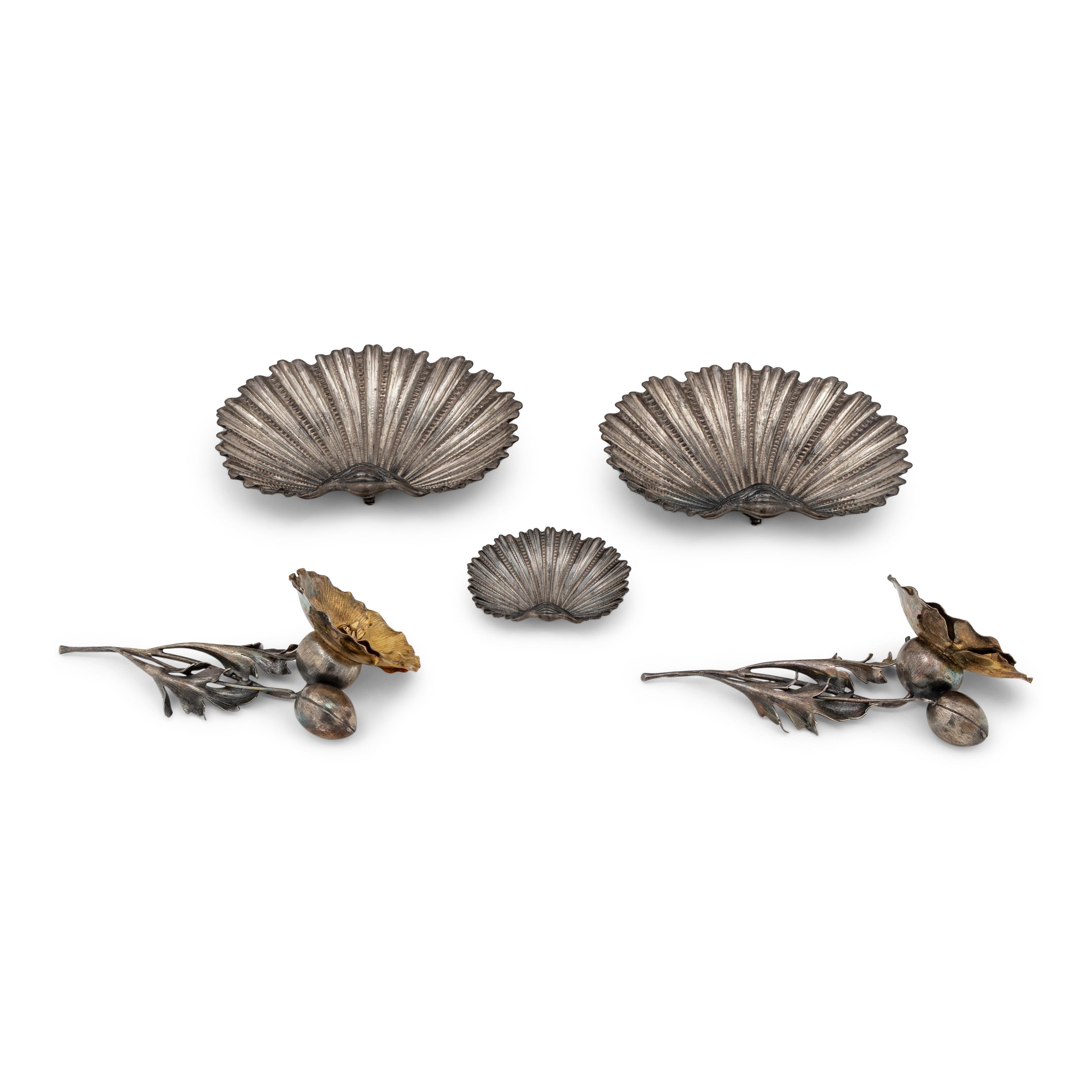 A Group of Five Buccellati Silver Table Articles