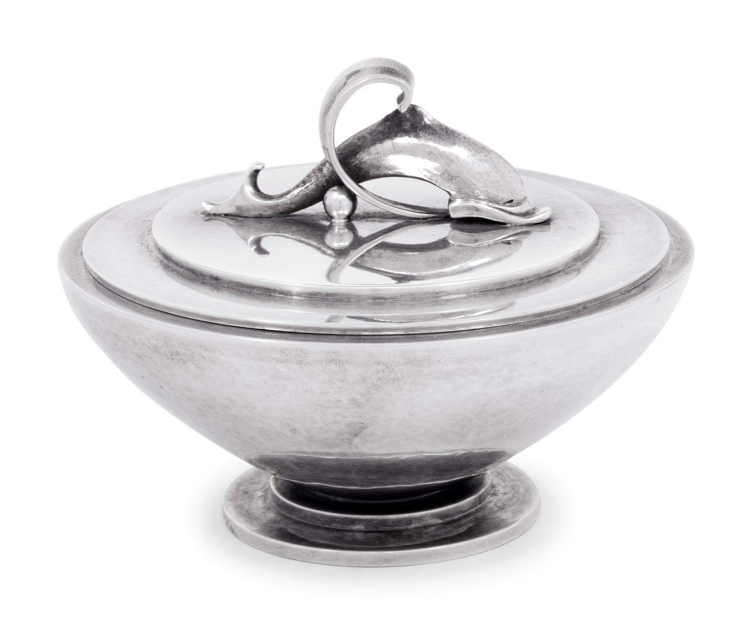 A Harald Nielsen for Georg Jensen Silver Covered Bowl