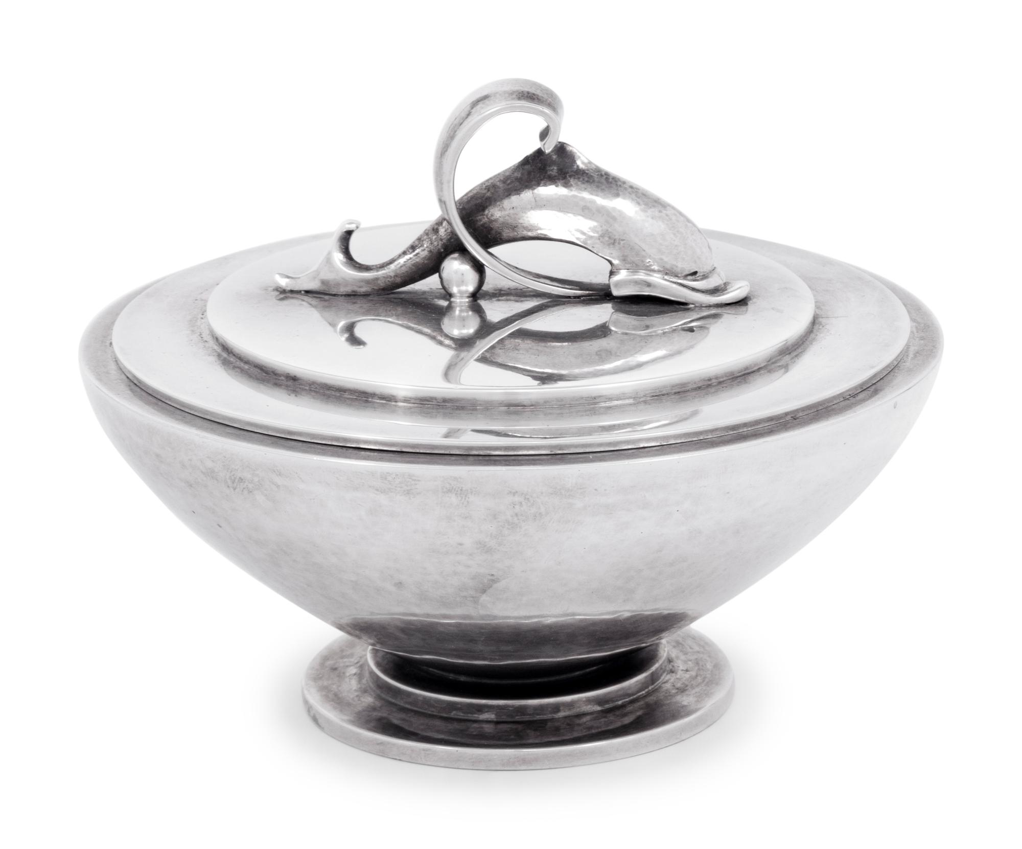 A Harald Nielsen for Georg Jensen Silver Covered Bowl