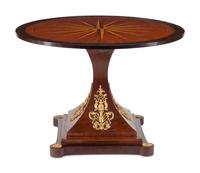 A Directoire Style Bronze Mounted Marquetry Table