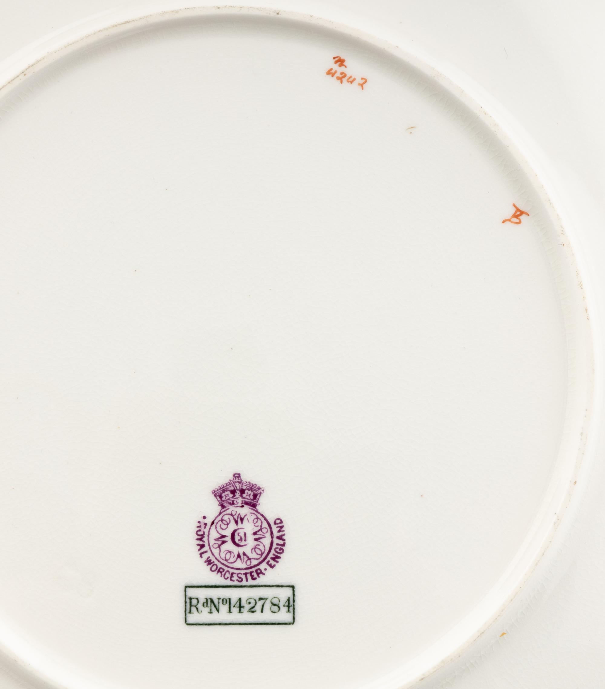 Two Sets of Limoges Plates and a Set of Royal Worcester Plates