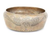 An American Silver and Silver Gilt Hand Hammered Bowl