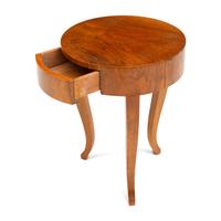 A Biedermeier Figured Walnut Side Table