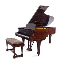 A Steinway & Sons Mahogany Grand Piano