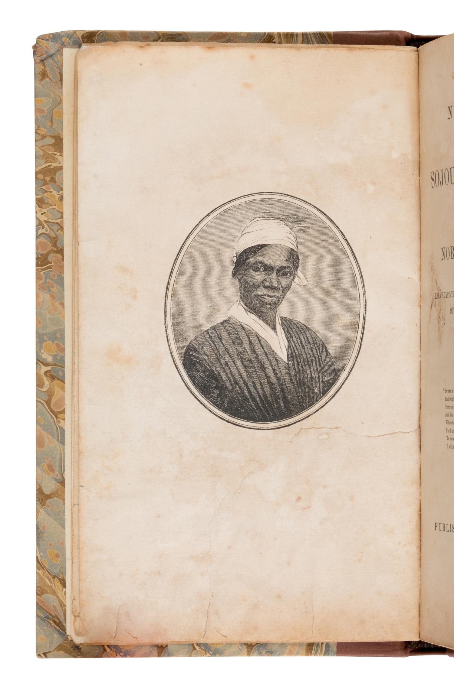 [Abolition]. Truth, Sojourner (1797-1883, born Isabella). Narrative of Sojourner Truth, a Northern Slave, emancipated from Bodily Servitude by the State of New York, in 1828 . [As narrated to Olive Gilbert.] New York: Published for the Author, 1853.