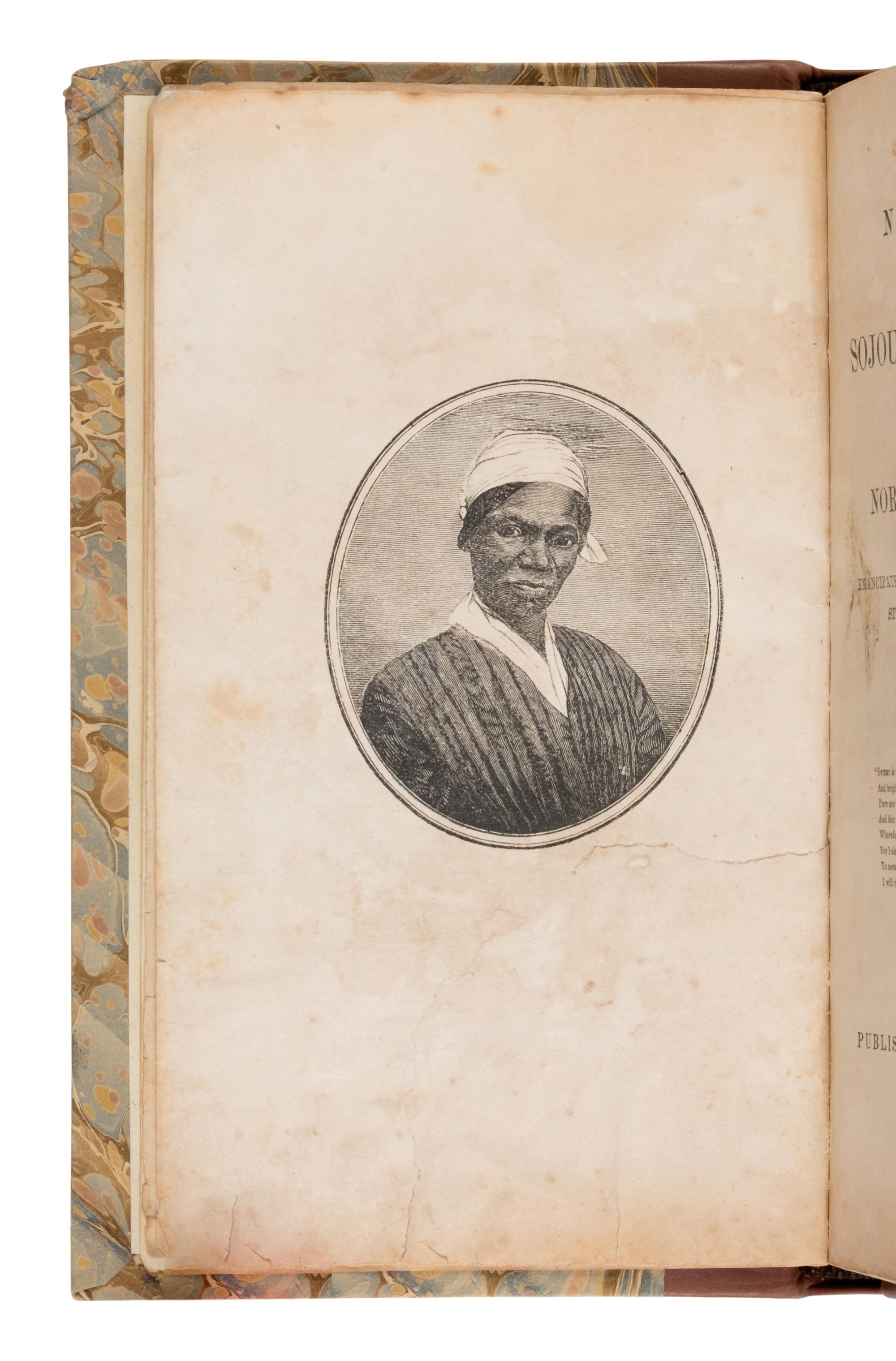 [Abolition]. Truth, Sojourner (1797-1883, born Isabella). Narrative of Sojourner Truth, a Northern Slave, emancipated from Bodily Servitude by the State of New York, in 1828 . [As narrated to Olive Gilbert.] New York: Published for the Author, 1853.