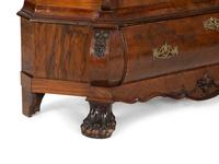 A Dutch Part Ebonized Walnut Bookcase or Vitrine Cabinet