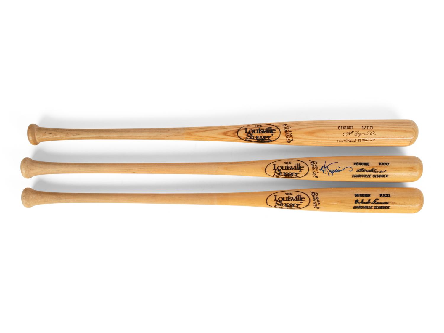 A Group of Three Game Used / Issued Bats from The Collection of Baseball Hall of Famer Ted Simmons,
