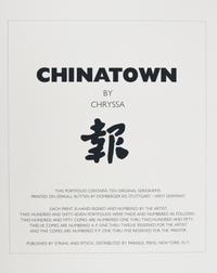 Chryssa, (Greek-American, 1933-2013), Portfolio of ten works from Chinatown, 1978