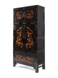 A Chinese Lacquered Armoire