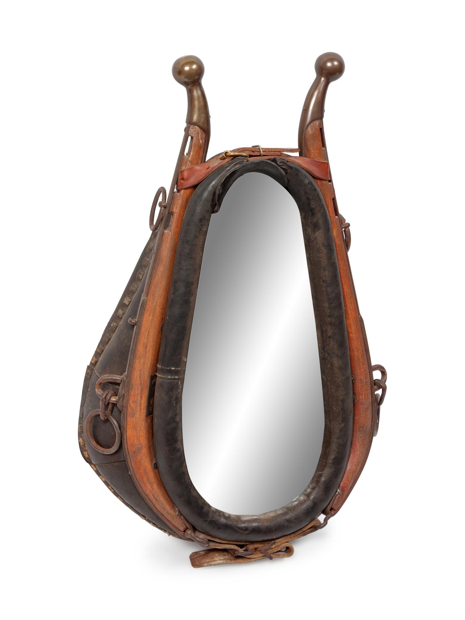 Western Style Saddle Mirror
