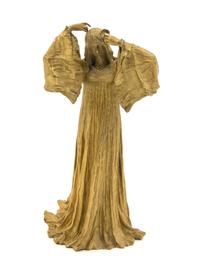 A French Gilt Bronze Figure, Agathon Leonard Height 10 inches.