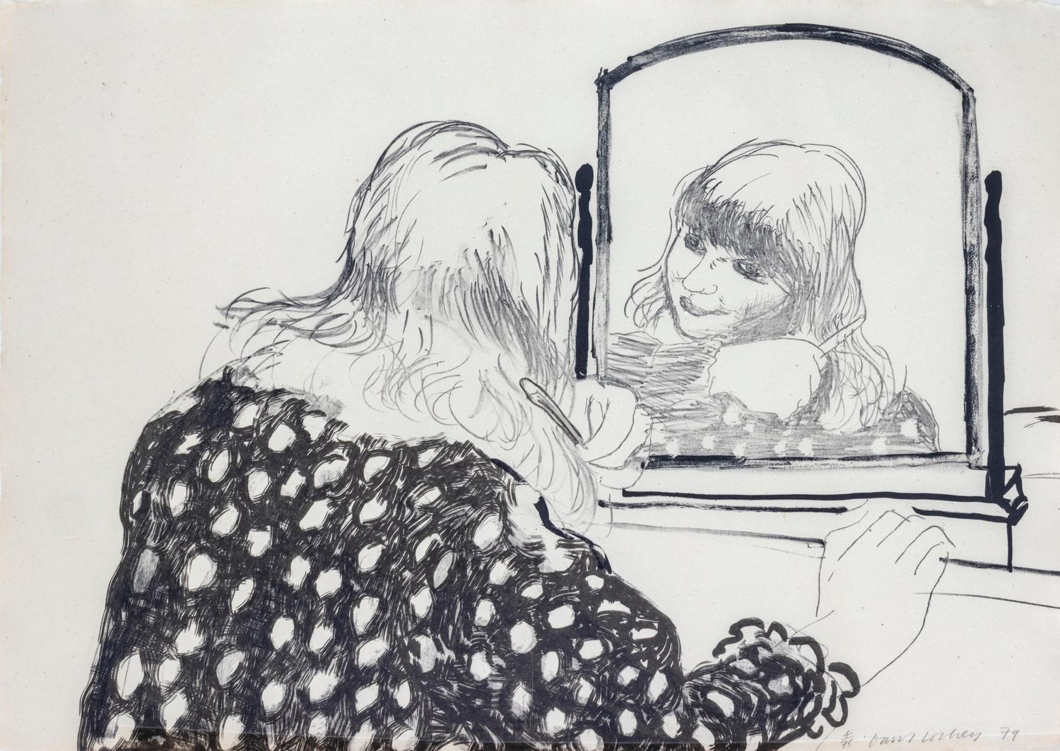 Ann Combing Her Hair