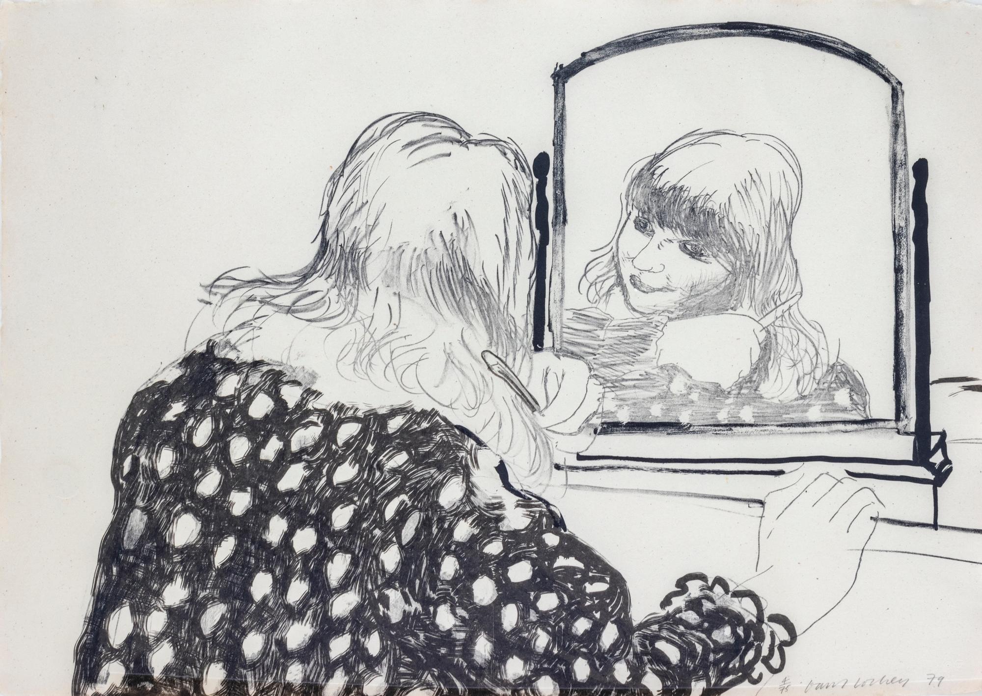 Ann Combing Her Hair