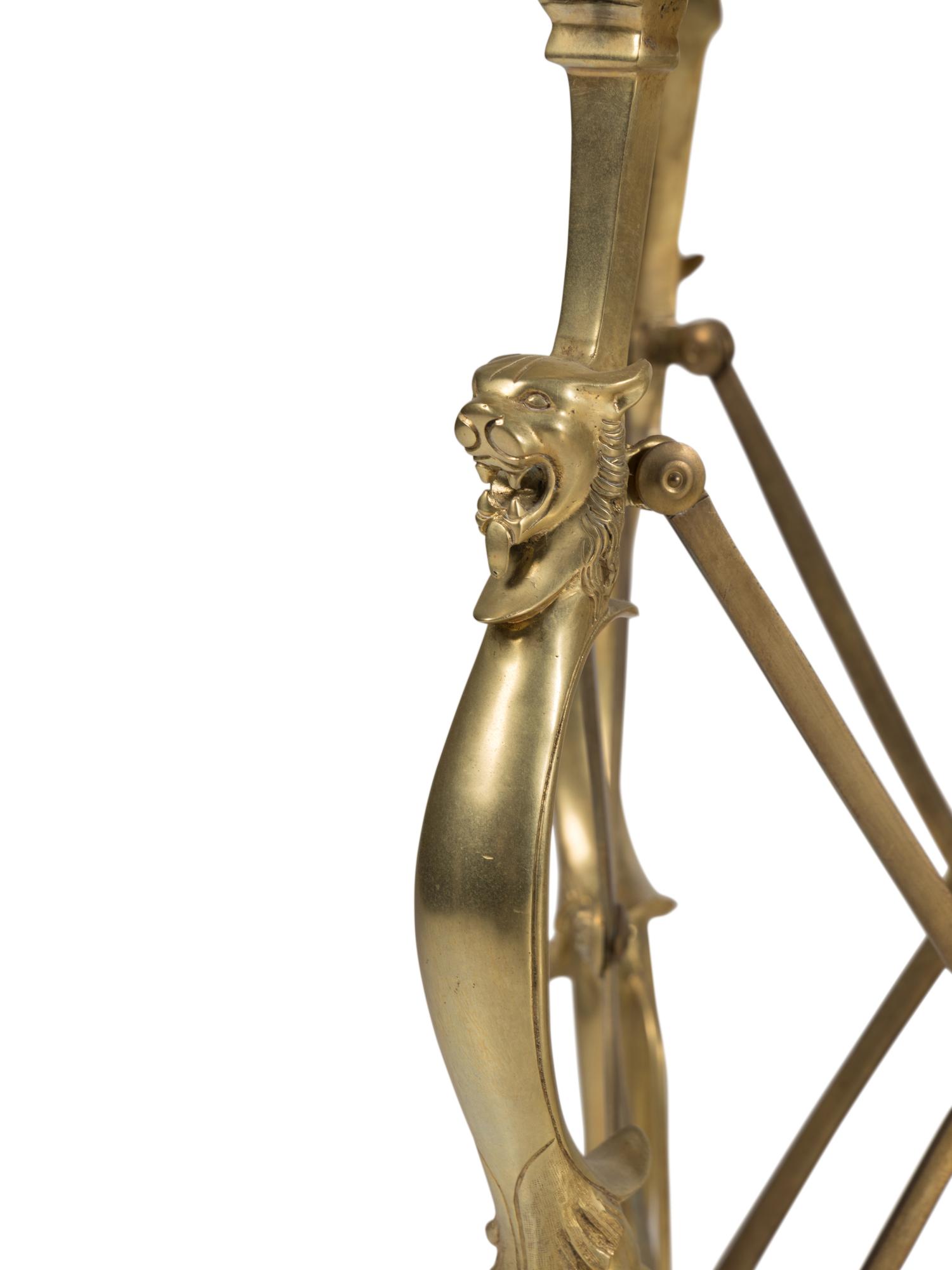 A Pair of Neoclassical Style Gilt Bronze and Marble Side Tables