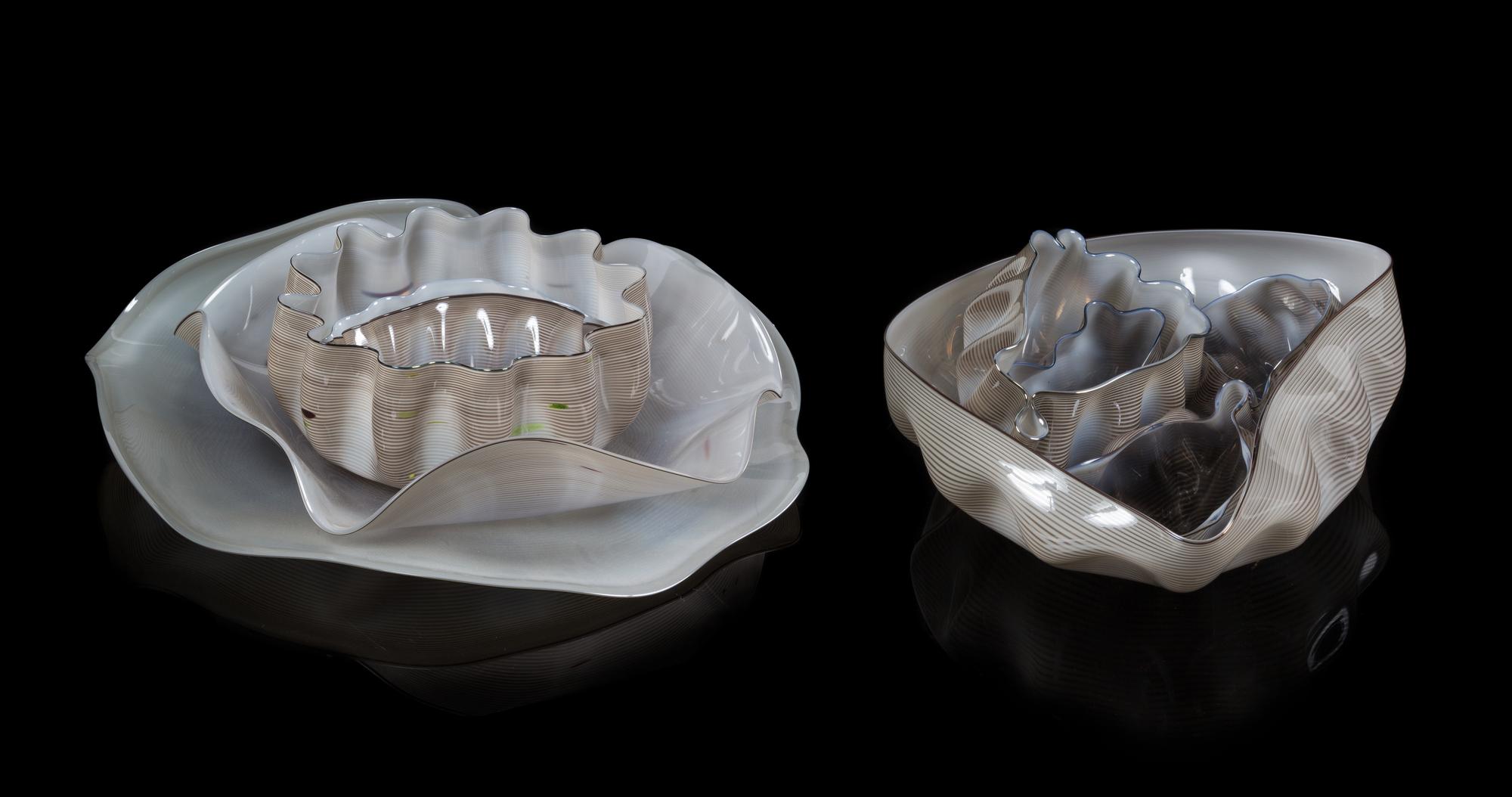 Dale Chihuly, (American, b. 1941), a large Gray Seaform Macchia Group, 1982