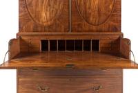 A George III Mahogany Bureau Cabinet