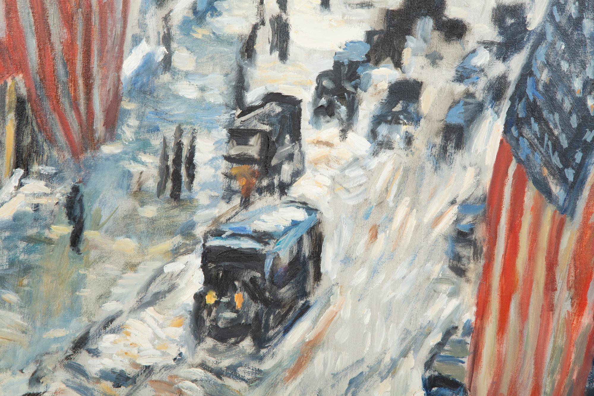 Flags, 57th Street (after Childe Hassam), 2014