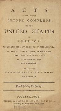 [Bill of Rights] An Early Printing of the Bill of Rights in Acts Passed at the Second Congress of the United States of America