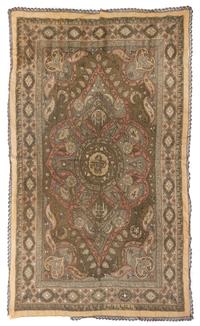 A Large Ottoman Metallic Thread Embroidered Panel 94 x 62 inches. — 19TH CENTURY