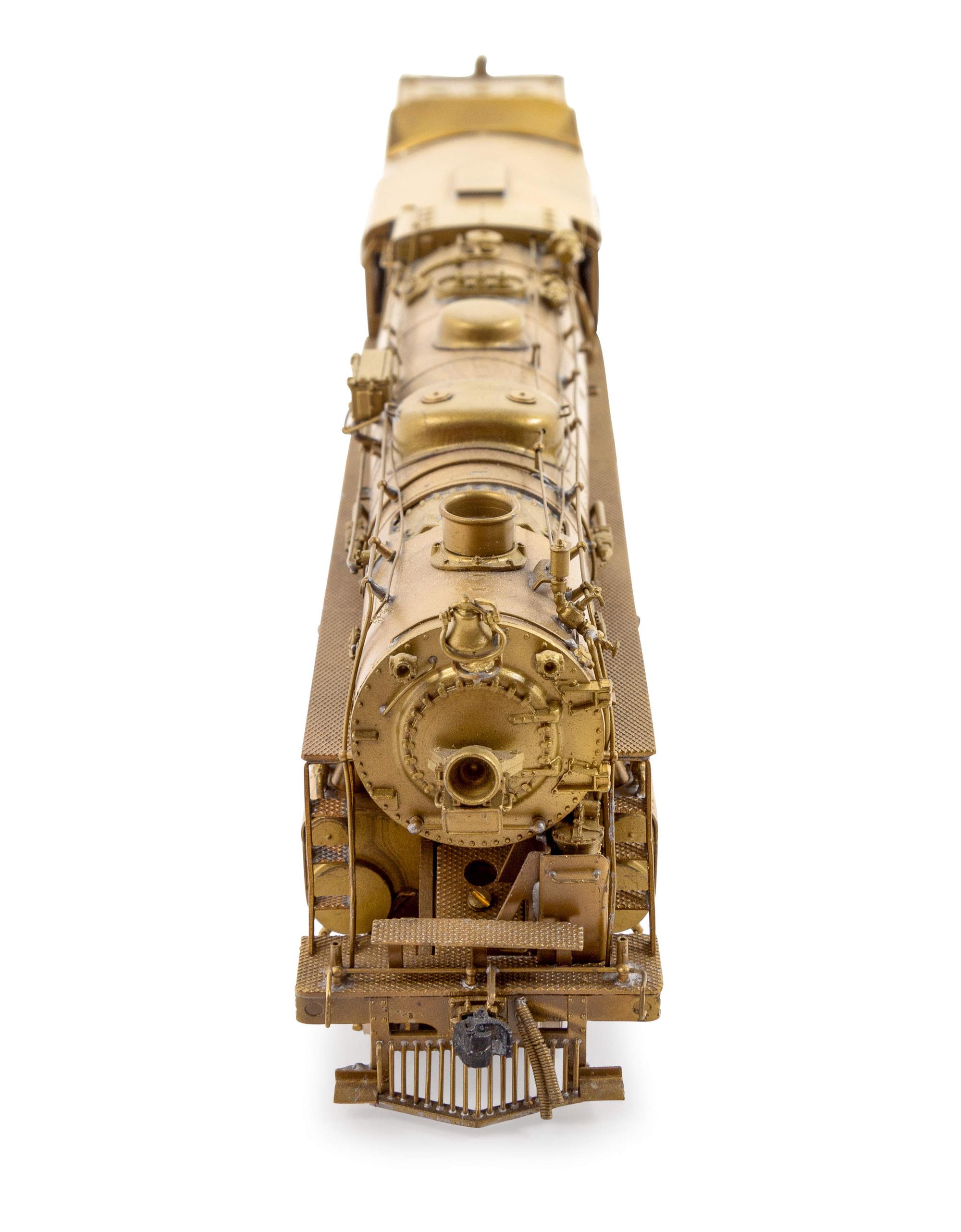 A United Scale Models Brass HO-Gauge 4-6-4 Locomotive and Tender