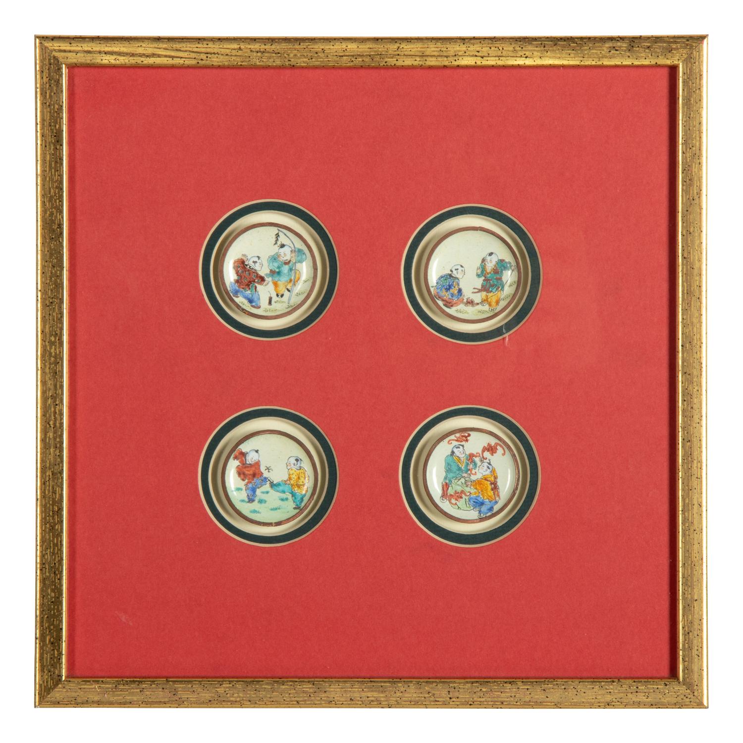 Eight Chinese Enamel on Copper Snuff Dishes