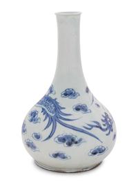 A Korean Blue and White Porcelain Vase