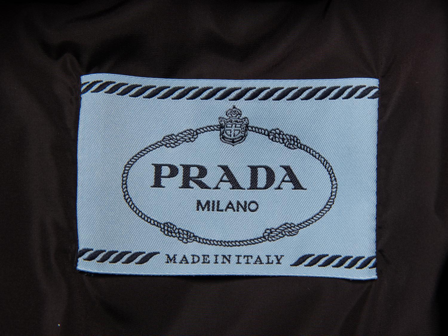 PRADA, BELTED WOOL PUFFER VEST