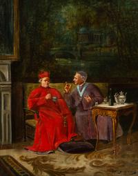 Henri Adolphe Laissement, (French, 1854-1921), Bishop's Visit