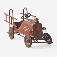Folk Art Pedal Car Fire Truck, USA, circa 1930s