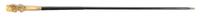 A Carved Horn Figural Walking Stick, Height overall 34 x height of handle 6 1/4 inches.