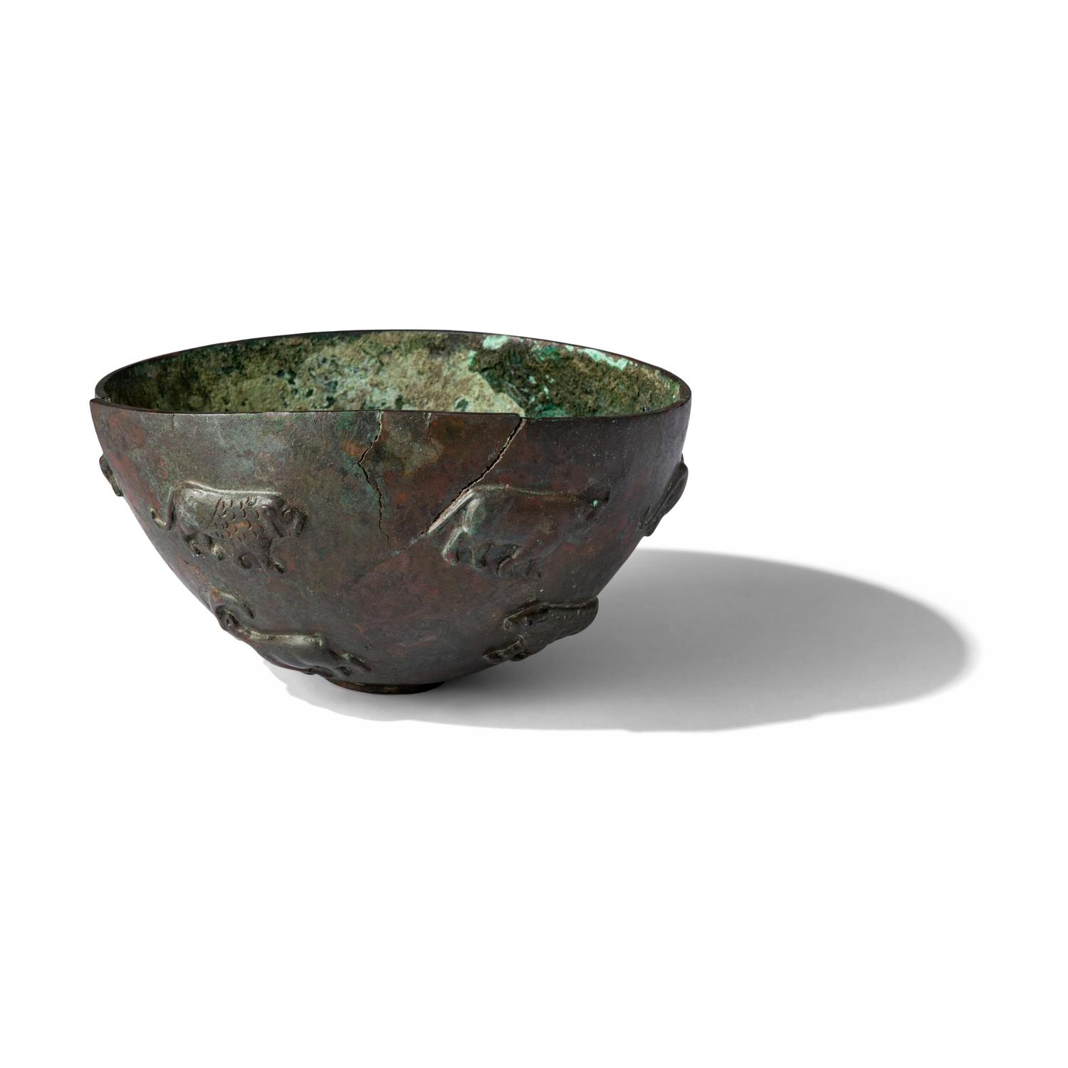 A Sumerian Copper Bowl with a Procession of Animals