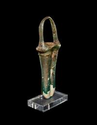 A Roman Glass Double Unguentarium
